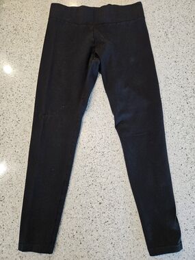 LOFT Black Pull-On Leggings Stretch Ankle Length Workwear